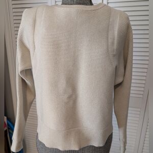Truth Cream Ribbed Sweater
